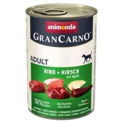 Animonda GranCarno Original Adult 12 X 400 G - Pack Ahorro -Gatos Perros Suministros Tienda 51231 pla animonda grancarno adult rindwildapfel 400g 1