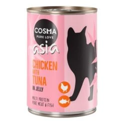 Cosma Asia En Gelatina 12 X 400 G -Gatos Perros Suministros Tienda 55136 pla cosma asia chickentuna 400g 5