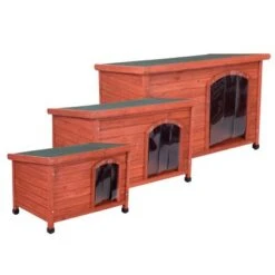 Caseta De Madera Woody Con Puerta Para Perros -Gatos Perros Suministros Tienda 55517 55518 55427 pla fg 8265 0