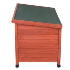 Caseta De Madera Woody Con Puerta Para Perros -Gatos Perros Suministros Tienda 55518 woody flachdach fg 8294 0