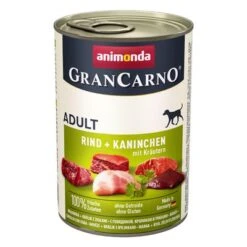 Animonda GranCarno Original Adult 12 X 400 G - Pack Ahorro -Gatos Perros Suministros Tienda 58168 pla animonda grancarno adult rindkaninchen 400g 1