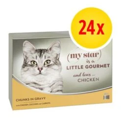 My Star Bocaditos En Salsa Gourmet En Latas 24 X 85 G Para Gatos