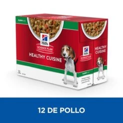 Hill's Science Plan Hill’s Puppy Medium & Large Healthy Cuisine Con Pollo Para Perros -Gatos Perros Suministros Tienda 606601 12 1 4