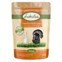 Pack Ahorro Lukullus Bolsitas 24 X 300g -Gatos Perros Suministros Tienda 68113 lukullus putenherzen gans 300 g 6