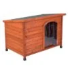 Caseta De Madera Woody Premium Con Puerta Para Perros -Gatos Perros Suministros Tienda 70354 hundehuette flachdach fg 1120017 6