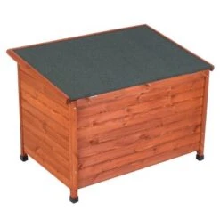 Caseta De Madera Woody Premium Con Puerta Para Perros 27 Caseta De Madera Woody Premium Con Puerta Para Perros -Gatos Perros Suministros Tienda 70354 hundehuette flachdach fg 1120023 7