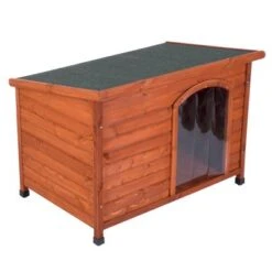 Caseta De Madera Woody Premium Con Puerta Para Perros 22 Caseta De Madera Woody Premium Con Puerta Para Perros -Gatos Perros Suministros Tienda 70354 pla hundehuette flachdach fg 1120018 7
