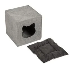Cueva De Fieltro Para Estantería 17 Cueva De Fieltro Para Estantería -Gatos Perros Suministros Tienda 70615 pla katzenhoehle f regale aus filz fg 5218 2