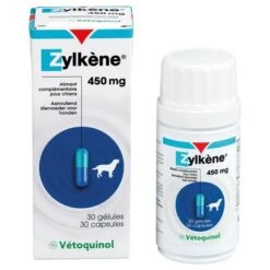Vetoquinol Zylkene Relajante Natural Para Perros Y Gatos -Gatos Perros Suministros Tienda 73493 pla vetoquinol zylkenecapsulesx30dog30kg 5