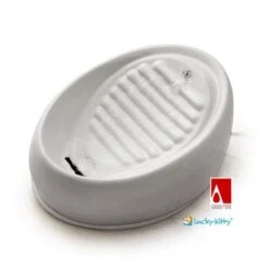 Lucky Kitty Fuente Bebedero -Gatos Perros Suministros Tienda 73774 lk trinkbrunnen grau 2