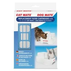 CAT MATE Filtros De Recambio De Fuentes Y Bebederos Closer Pets De Pet Mate -Gatos Perros Suministros Tienda 76302 pla 389 image hs 03 5