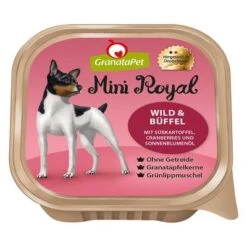 GranataPet Mini Royal 6 X 150 G Comida Húmeda Para Perros -Gatos Perros Suministros Tienda 78047 granatapet miniroyal wildbueffel 4