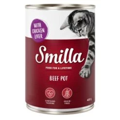 Smilla Tierno Vacuno 6 X 400 G -Gatos Perros Suministros Tienda 80100 pla smilla beefpot liver 400g 3