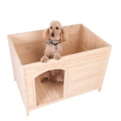 Caseta Palazzo Para Mascotas -Gatos Perros Suministros Tienda 82022 holzhuette laavu fg 9634 2