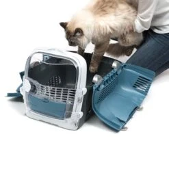 Transportín Catit Cabrio Para Mascotas -Gatos Perros Suministros Tienda 82082 hagen catit brio blue grey anwendung hs 06 3