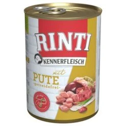 Pack Ahorro: Rinti Kennerfleisch 12 X 400 G -Gatos Perros Suministros Tienda 8490 pla bilder rinti kennerfleisch pute 400g hs 01 5