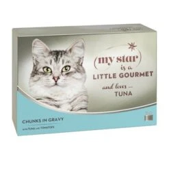 My Star Bocaditos En Salsa Gourmet En Latas 24 X 85 G Para Gatos -Gatos Perros Suministros Tienda 89150 pla mystar littlegourmet chunksingravy tuna 12x85g 9