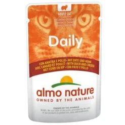 Pack Ahorro: Almo Nature Daily Menu 24 X 70 G -Gatos Perros Suministros Tienda 91310 pla almo nature ente huhn 70g 0