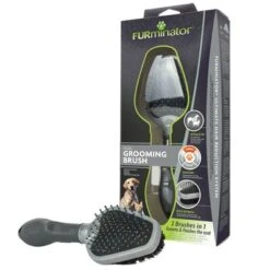FURminator Cepillo Doble Para Mascotas -Gatos Perros Suministros Tienda 92105 furminator hund doppelbuerste hs 02 8