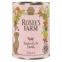 Rosie's Farm Adult 6 X 400 G -Gatos Perros Suministros Tienda 95788 pla rosie sfarm adult lamb 400g 1