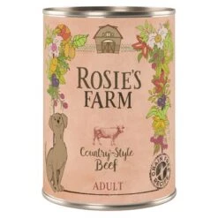 Rosie's Farm Adult 6 X 400 G -Gatos Perros Suministros Tienda 96198 pla rosie sfarm adult beef 400g 6
