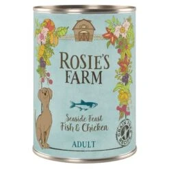 Rosie's Farm Adult 6 X 400 G -Gatos Perros Suministros Tienda 96200 pla rosie sfarm adult fishchicken 400g 0