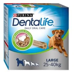 PURINA Dentalife Snacks Dentales Para Perros Grandes (25-40 Kg) -Gatos Perros Suministros Tienda 973795 mhi 1