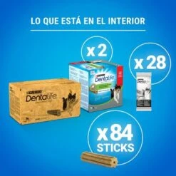 PURINA Dentalife Snacks Dentales Para Perros Medianos (12-25 Kg) -Gatos Perros Suministros Tienda 982206 what s inside medium1 es 1 2 9
