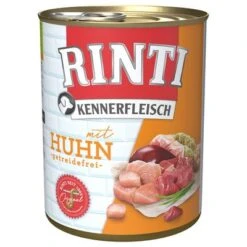 Rinti Kennerfleisch 6 X 800 G -Gatos Perros Suministros Tienda 98720 pla bilder rinti kennerfleisch huhn 800g hs 01 8