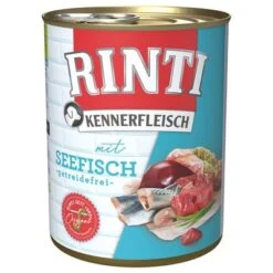 Rinti Kennerfleisch 6 X 800 G -Gatos Perros Suministros Tienda 98722 pla bilder rinti kennerfleisch seefisch 800g hs 01 7