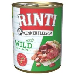Rinti Kennerfleisch 6 X 800 G -Gatos Perros Suministros Tienda 98724 pla bilder rinti kennerfleisch wild 800g hs 01 6