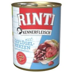 Rinti Kennerfleisch 6 X 800 G -Gatos Perros Suministros Tienda 98725 pla bilder rinti kennerfleisch gefluegelherzen 800g hs 01 6