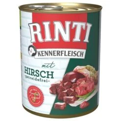 Rinti Kennerfleisch 6 X 800 G -Gatos Perros Suministros Tienda 98832 pla bilder rinti kennerfleisch hirsch 800g hs 01 1