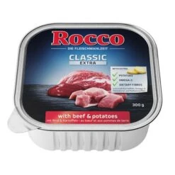 Rocco Classic En Tarrinas 27 X 300 G - Pack Ahorro -Gatos Perros Suministros Tienda beef 1000x1000 side 1