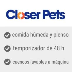 Comedero Automático Doble Closer Pets C200 -Gatos Perros Suministros Tienda benefits template accesories 1000x1000 int 1 1