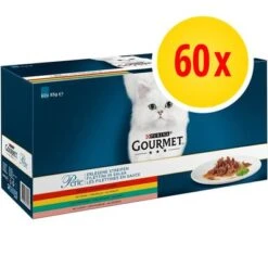 Multipack Gourmet Perle Finas Láminas En Sobres Para Gatos 60 X 85 G