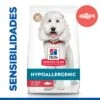 Hill's Science Plan Adult Hypoallergenic Medium Con Salmón -Gatos Perros Suministros Tienda bk34390m ongoing enhanced package front plp 2