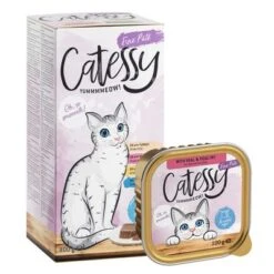 Catessy En Tarrinas 64 X 100 G - Pack Mixto -Gatos Perros Suministros Tienda catessy tray feine pastete 7