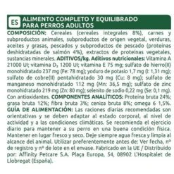 Affinity Libra Adult Con Salmón Pienso Para Perros -Gatos Perros Suministros Tienda compo libra dog adult salmon es 5
