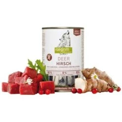 Isegrim Adult 6 X 400 G Comida Húmeda Para Perros -Gatos Perros Suministros Tienda isgerim hirsch 6
