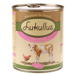 Pack Ahorro Lukullus Junior 24 X 800 G -Gatos Perros Suministros Tienda lukullus junior huhn kalb 800 g 4