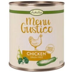 Lukullus Menú Gustico 24 X 800 G - Pack Ahorro -Gatos Perros Suministros Tienda lukullus menu gustico chicken 800g 1000x1000 3