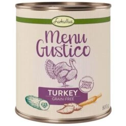 Lukullus Menú Gustico 24 X 800 G - Pack Ahorro -Gatos Perros Suministros Tienda lukullus menu gustico turkey 800g 1000x1000 7