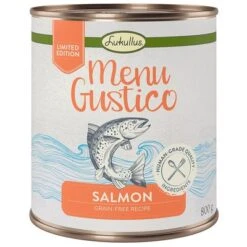 Lukullus Menú Gustico 24 X 800 G - Pack Ahorro -Gatos Perros Suministros Tienda lukullus menugustico salmon gf limited 800g 1000x1000 1
