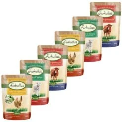 Pack Ahorro Lukullus Bolsitas 24 X 300g -Gatos Perros Suministros Tienda mediterean pouch mix 2