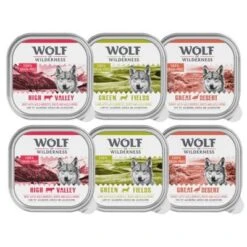 Wolf Of Wilderness 6 X 300 G -Gatos Perros Suministros Tienda new mixpack schale 4
