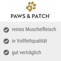 Paws & Patch Mejillón De Labio Verde En Polvo 5 Paws & Patch Mejillón De Labio Verde En Polvo -Gatos Perros Suministros Tienda paws and patch gruenlippmuschelpulver benefits 1