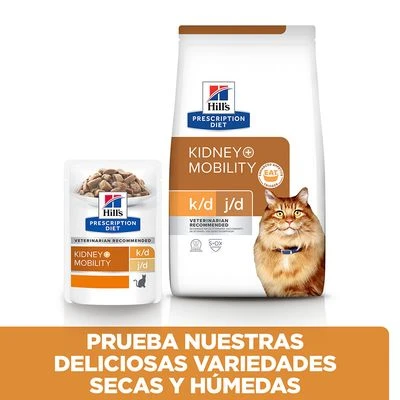 Hill's K/d + Mobility Prescription Diet Bolsitas Para Gatos 8 Hill's K/d + Mobility Prescription Diet Bolsitas Para Gatos - Imagen 7