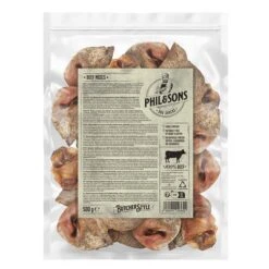 Phil & Sons Morro De Vacuno -Gatos Perros Suministros Tienda phil sons beef noses 500g 1000x1000 5