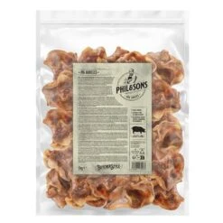 Phil & Sons Músculos De Orejas De Cerdo Para Perros -Gatos Perros Suministros Tienda phil sons pig auricles 1kg 1000x1000 2